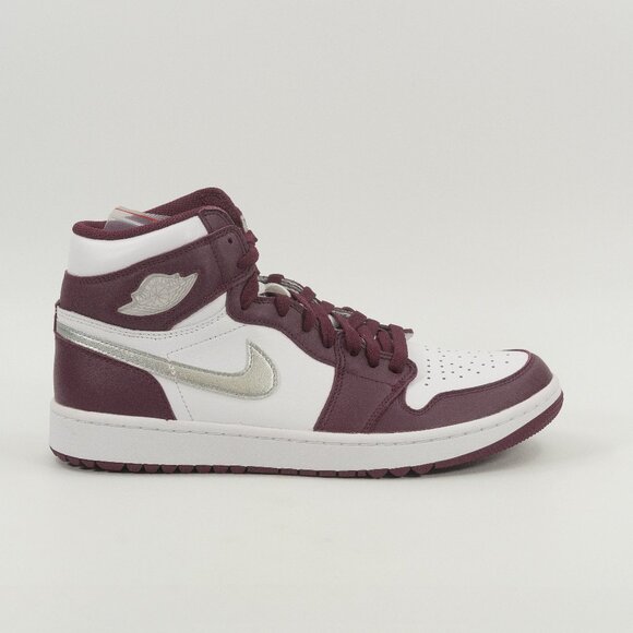 Air Jordan 1 High Golf 'Metallic Silver-Bordeaux' DQ0660-103 Multi Size